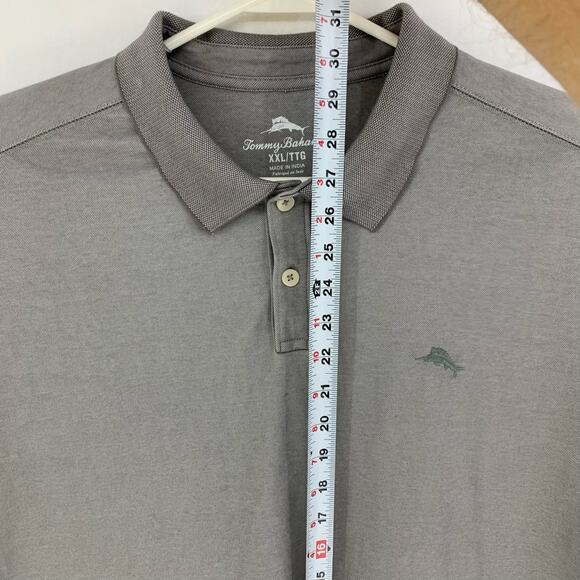 Tommy Bahama Grey Polo Shirt Size XXL - Picture 5 of 7